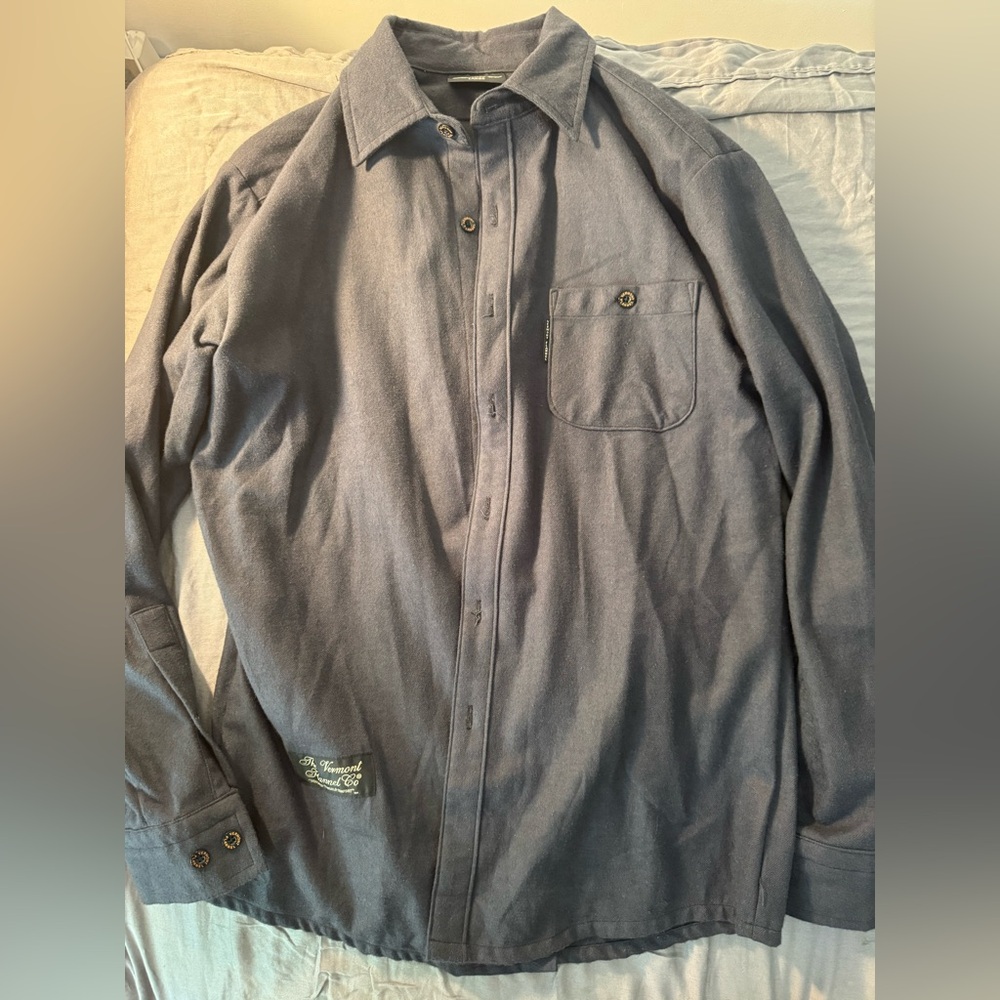 Vermont Flannel Company men’s large dark gray flannel